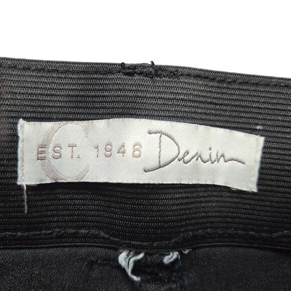 Est. 1946 Denim Black Capris/Cropped Jeans Women's Pull On Size-See Measurements - Picture 6 of 8